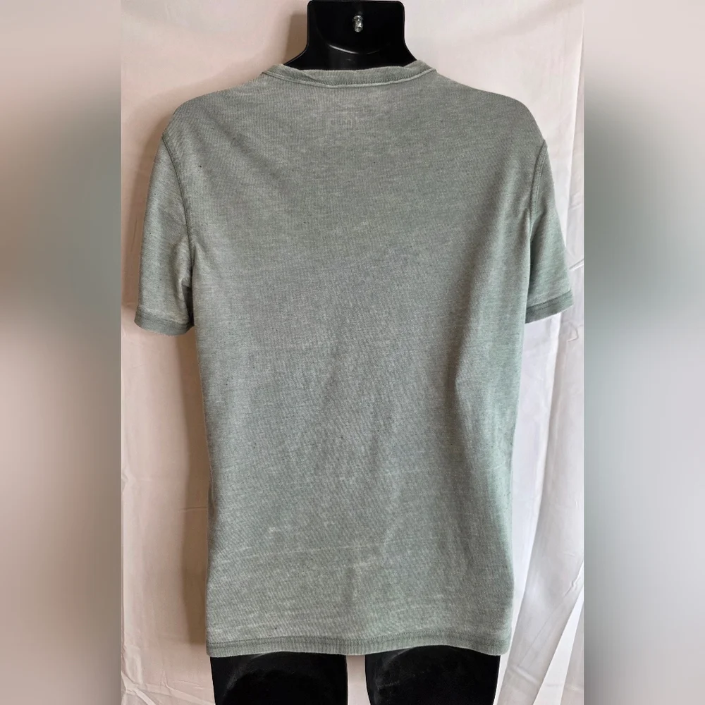 Lucky Brand Venice Burnout Men's Gray Henley T-Shirt Size Small 2684AE - Picture 6 of 10